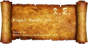 Kugel Renáta névjegykártya