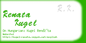 renata kugel business card